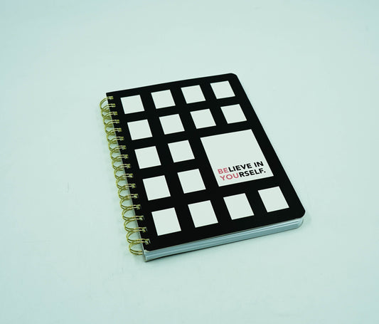 Believe In Yourself Wire-O A5 Notebook