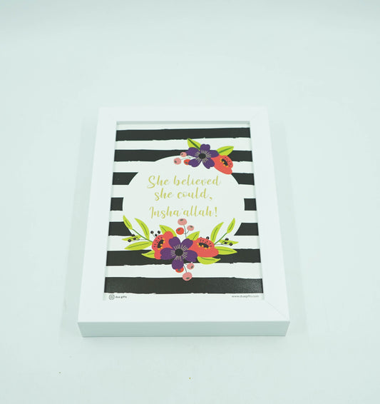 She Believed She Could Framed Print Art A5