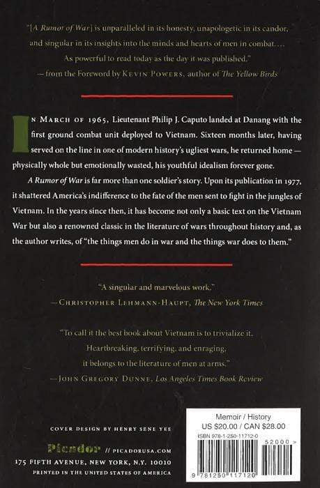 A Rumor Of War: The Classic Vietnam Memoir