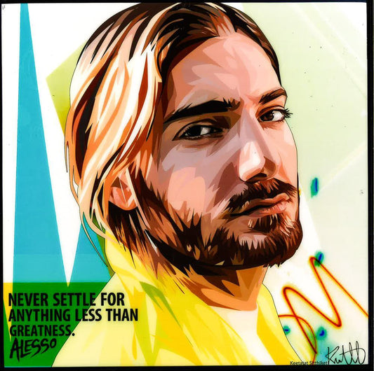 ALESSO -DJ (NEW DESIGN),(10X10) POP ART