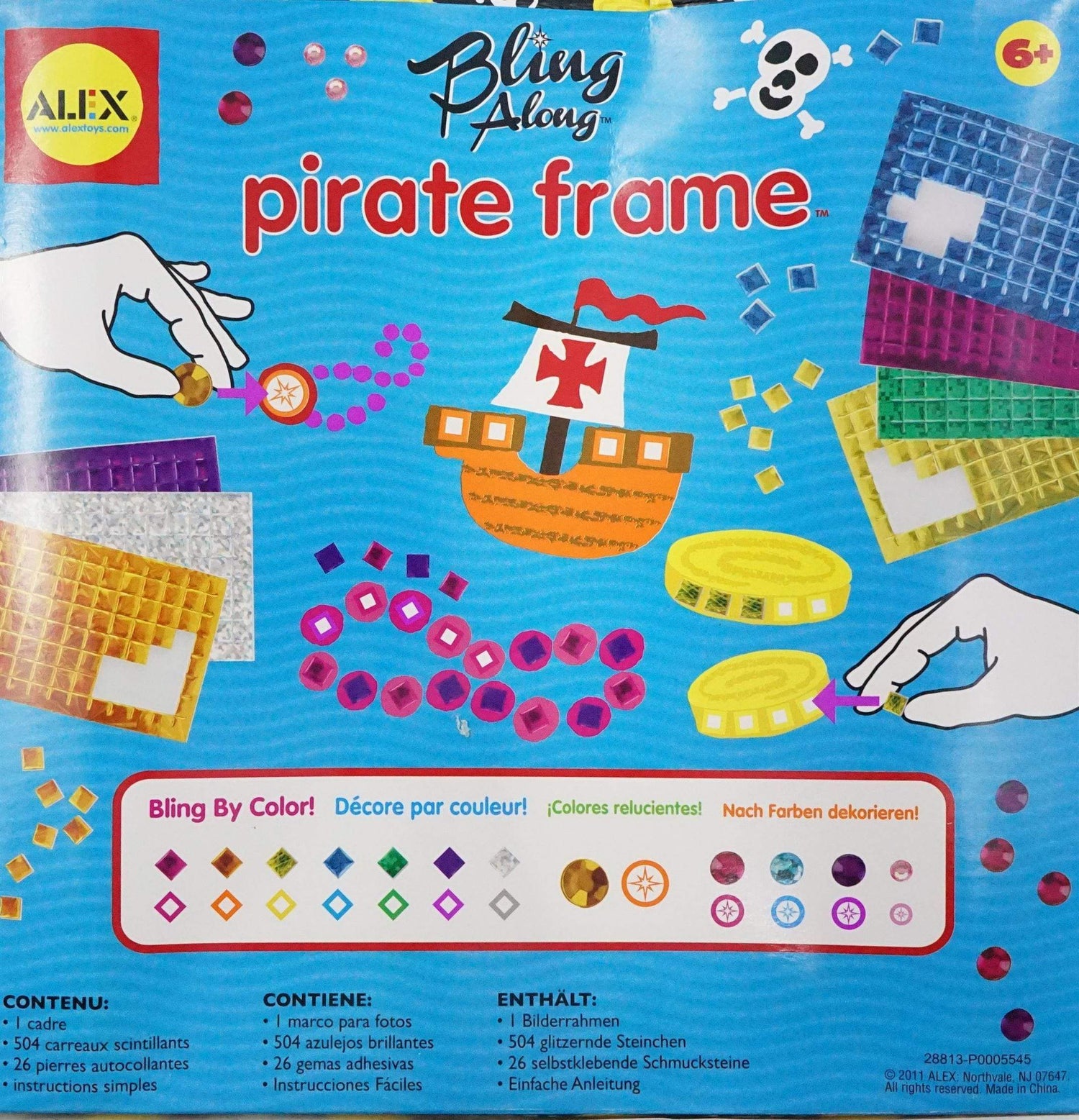 ALEX BLING ALONG PIRATE MOSAIC FRAME