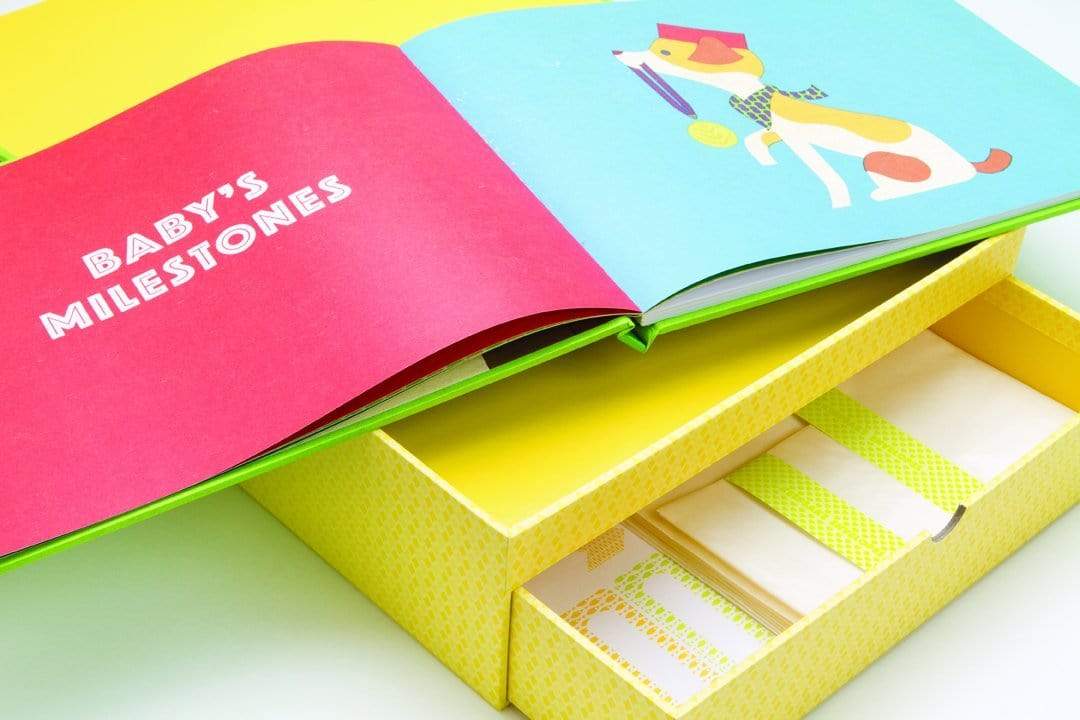 Animal Friends Deluxe Baby Book and Memory Box