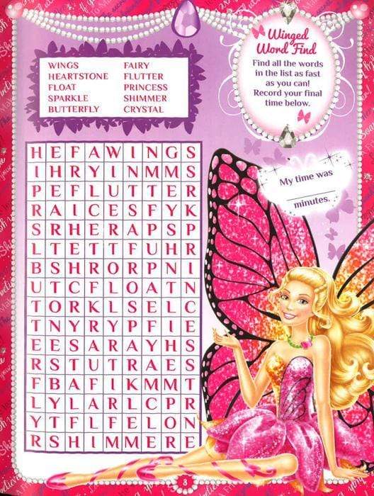 Barbie Mariposa Sticker Activity