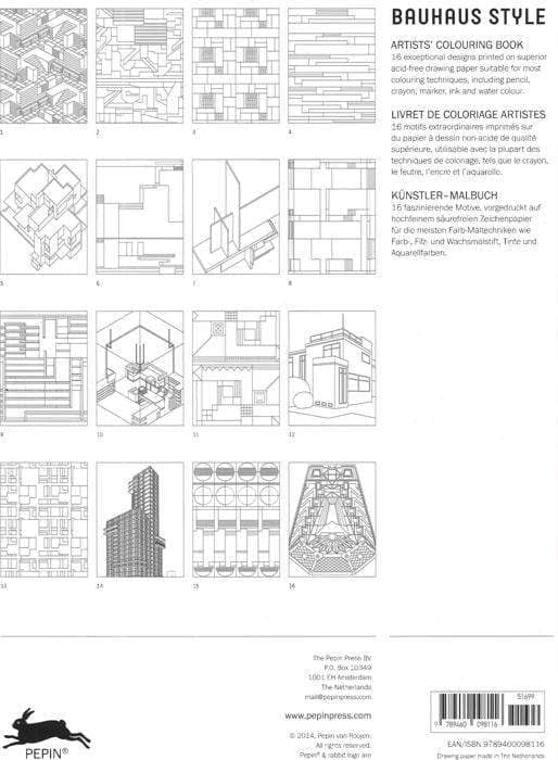 Bauhaus Style: Artists' Colouring Book