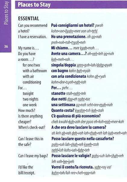 Berlitz Phrase Book & Dictionary Italian (Berlitz Phrasebooks)