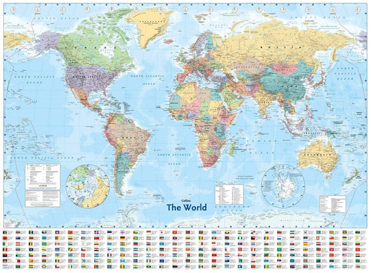 Collins World Wall Map