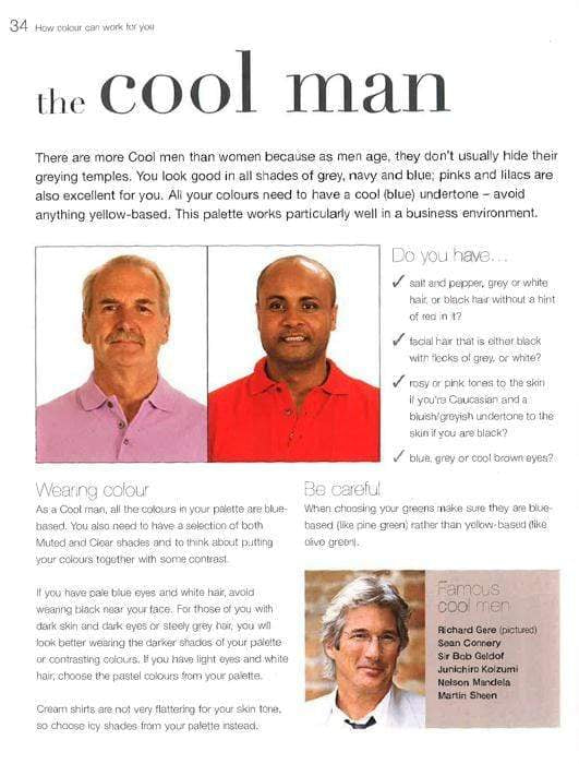 COLOUR ME BEAUTIFUL IMAGE MATTERS FOR MEN