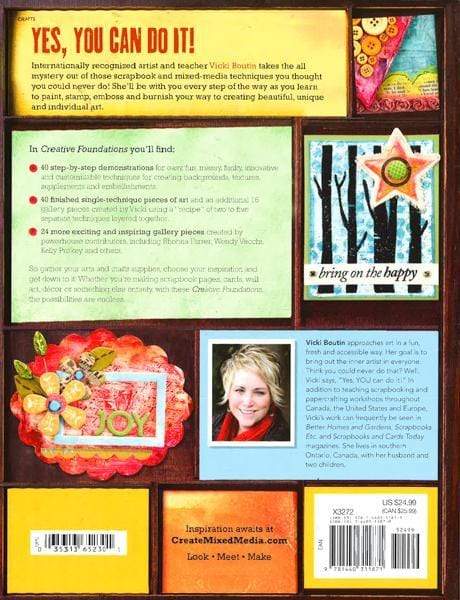Creative Foundations: 40 Scrapbook And Mixed Media Techniques To Build Your Artistic Toolbox