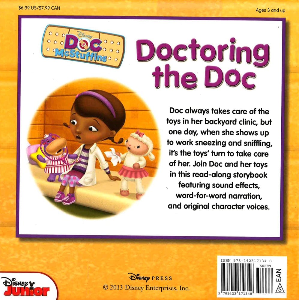 Doc Mcstuffins Read-Along Storybook And Cd Doctoring The Doc