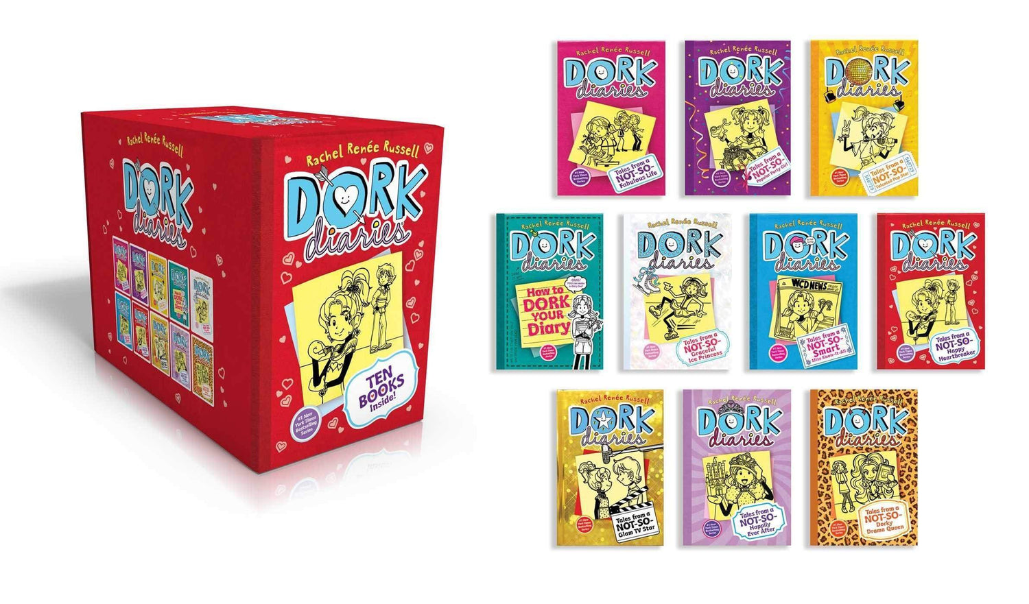 Dork Diaries Box Set (10 Books)