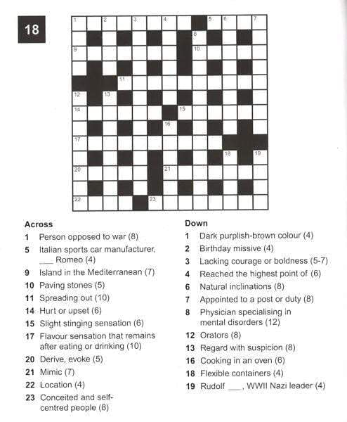 Elegant Large Print Crossword 2