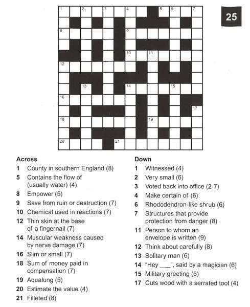 Elegant Large Print Crossword 2