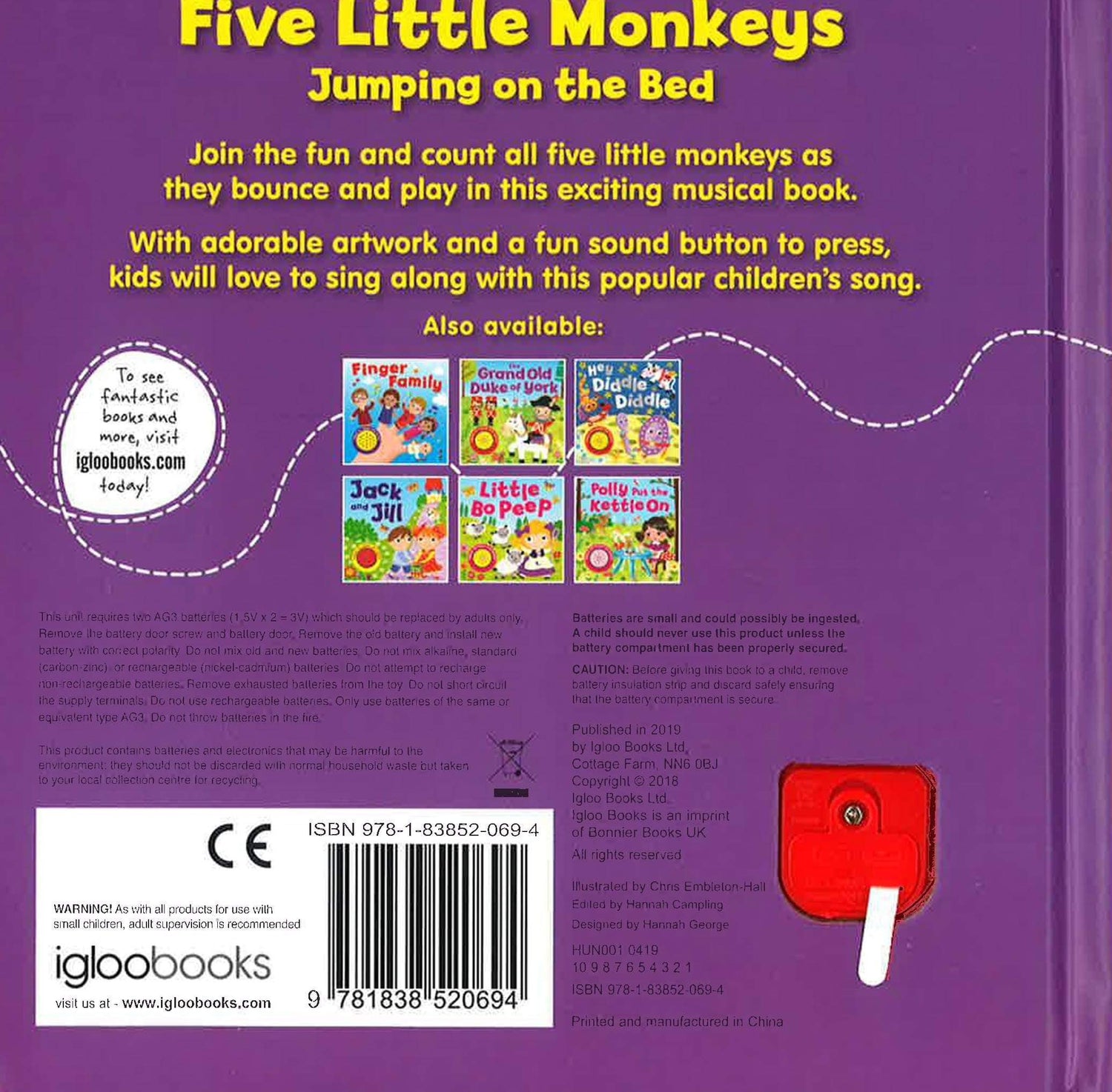 Five Little Monkeys Jumpiing On The Bed