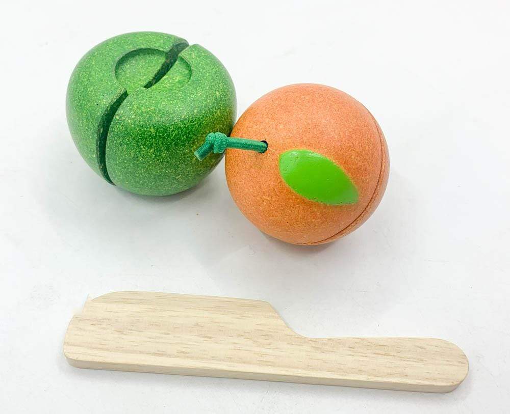 FRUIT SET 3(Orange + Apple +Knife)