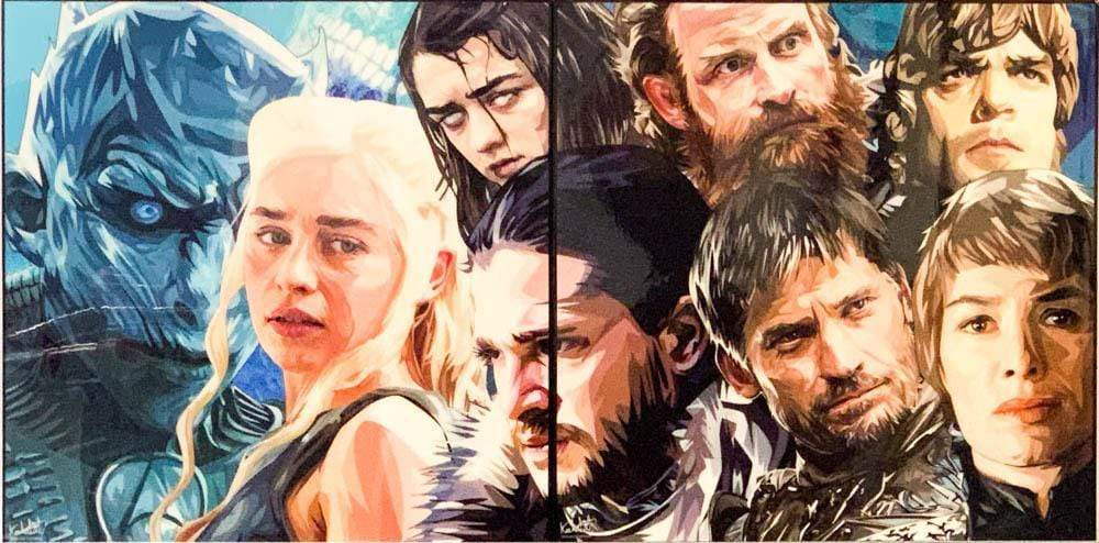 Game Of Thrones Sets _Medium Pop Art 2Pc (20X20)