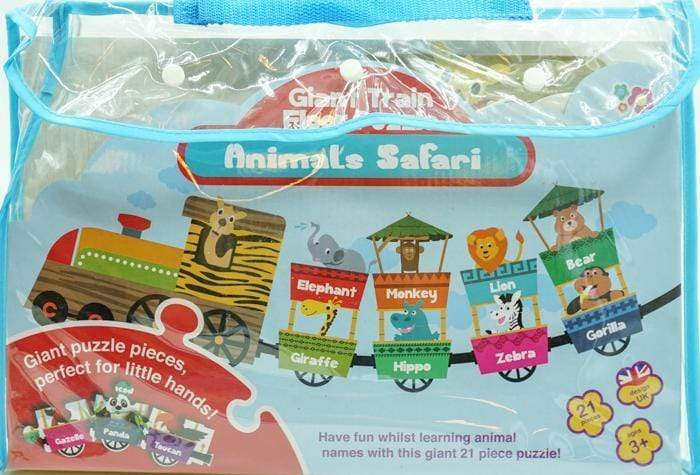 Giant Train Floor Puzzle - Animals Safari