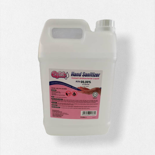 Hand Sanitizer Liquied 75%(Denature)  5L Colorless Sky Gel