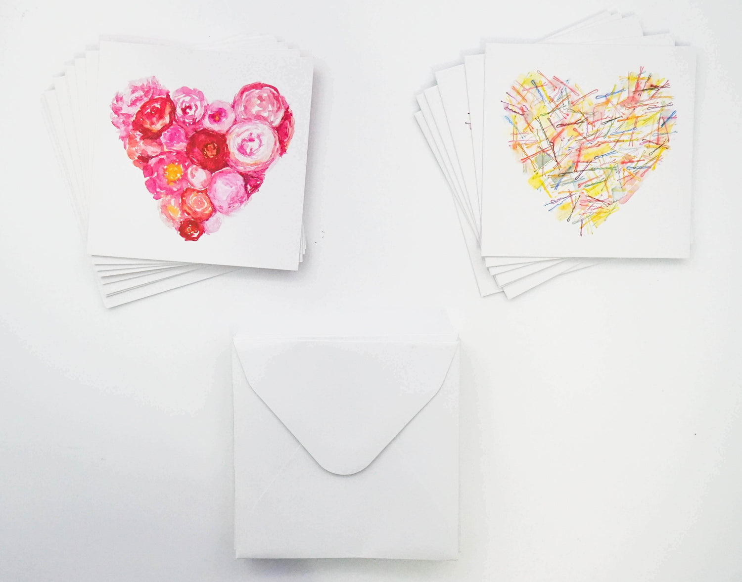 Hearts Greengift-Notes