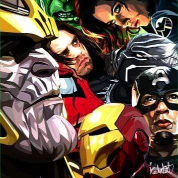 Infinity War_Group Pop Art (10X10)