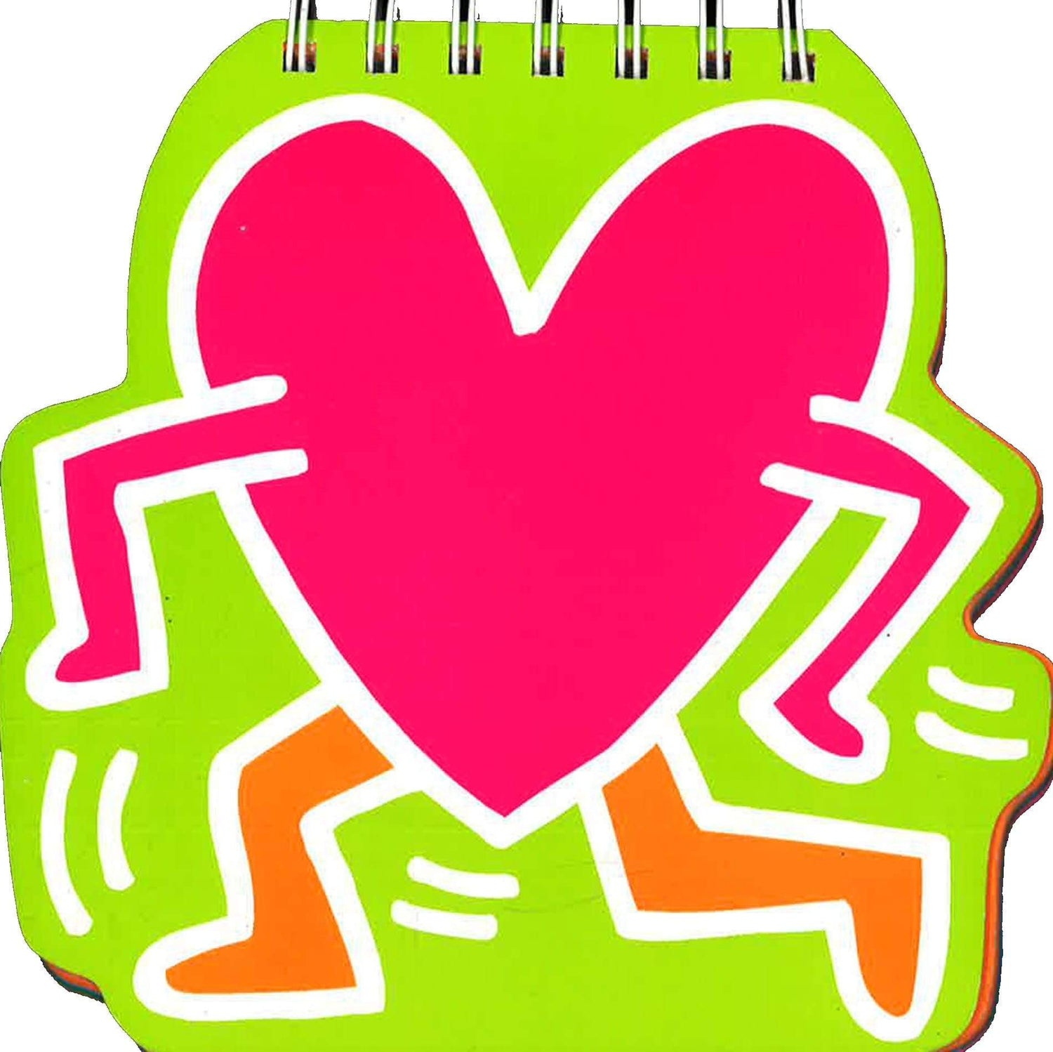 Keith Haring Heart Rainbow Notepad