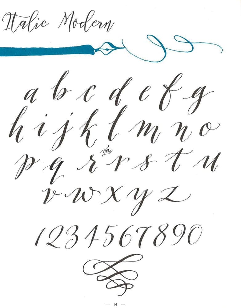 Kirsten Burke's Secrets Of Modern Calligraphy Practice Pad