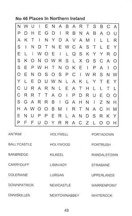 Large Print Wordsearch