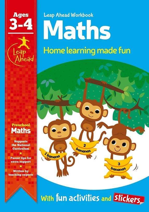 Leap Ahead Workbook: Math Age 3-4 (Preschool)