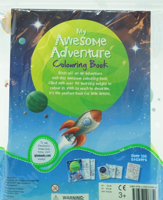 My Awesome Adventure Colouring Bag