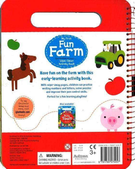 My First Fun Farm - Wipe Clean Activity Book