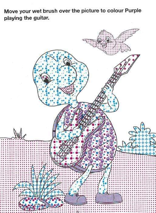 Paint With Water "Purple Turtle"