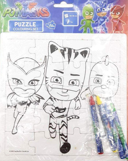 Pj Masks: Puzzle Colouring Set