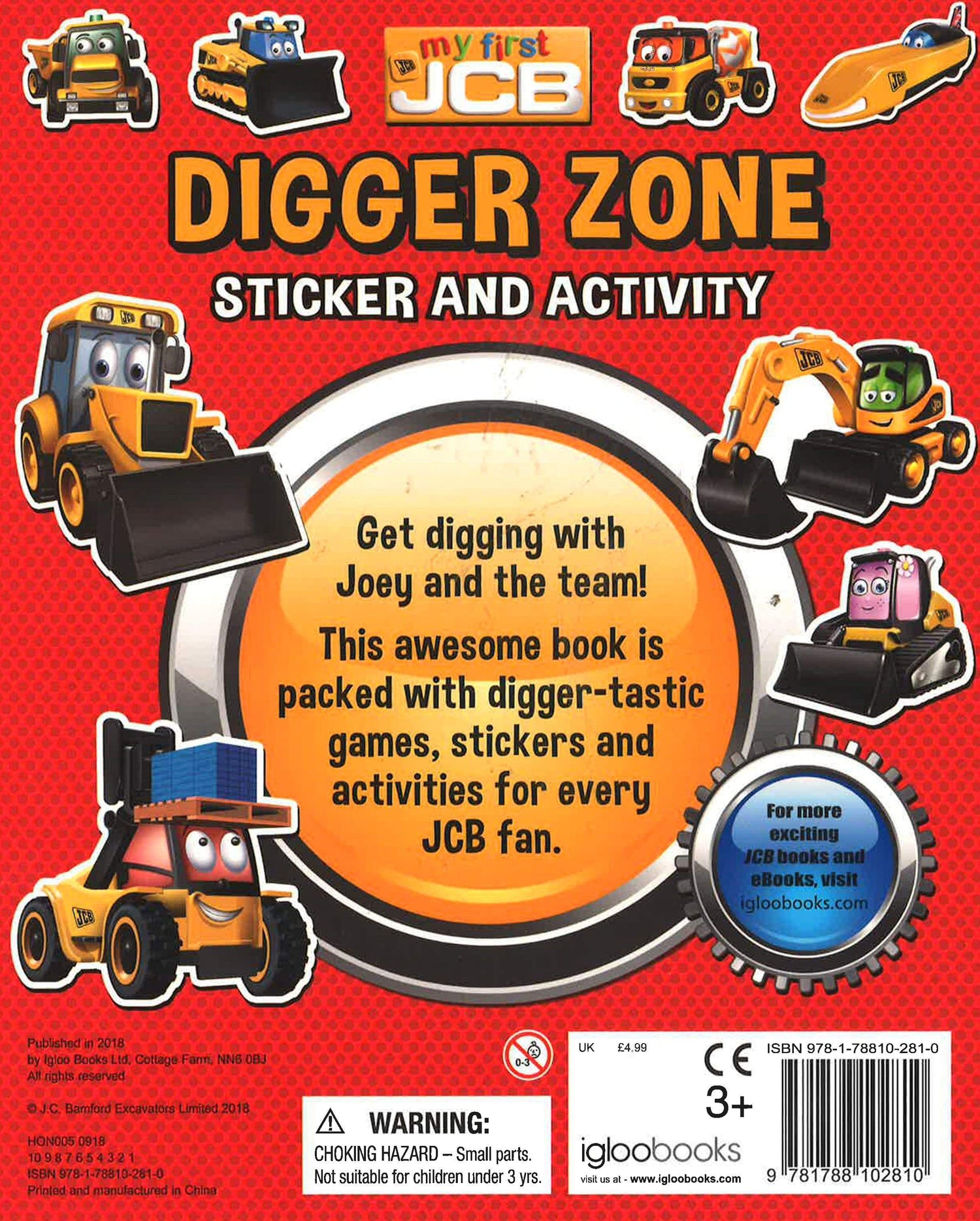 S & A Jcb: My First Jcb: Digger Zone Sticker And Activity