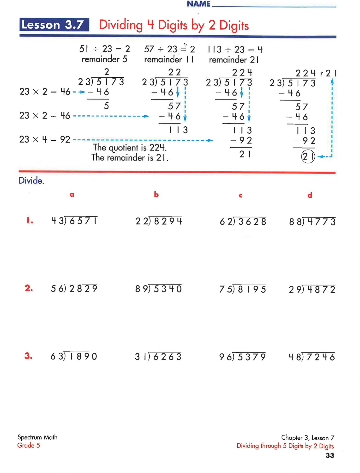 Spectrum Math Grade 5