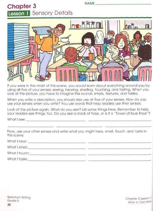 Spectrum Writing Grade 5