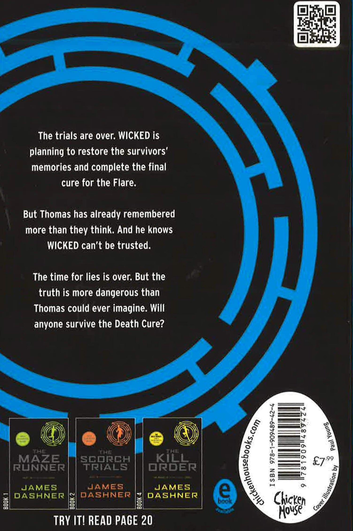 The Death Cure (The Maze Runner Series) Book 3