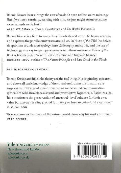 VOICES OF THE WILD: ANIMAL SONGS, HUMAN DIN, & THE CALL TO SAVE NATURAL SOUNDSCAPES.